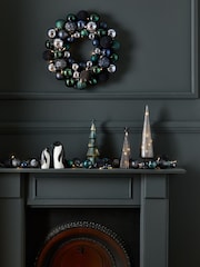 Navy Lit Bauble Christmas Garland - Image 3 of 3