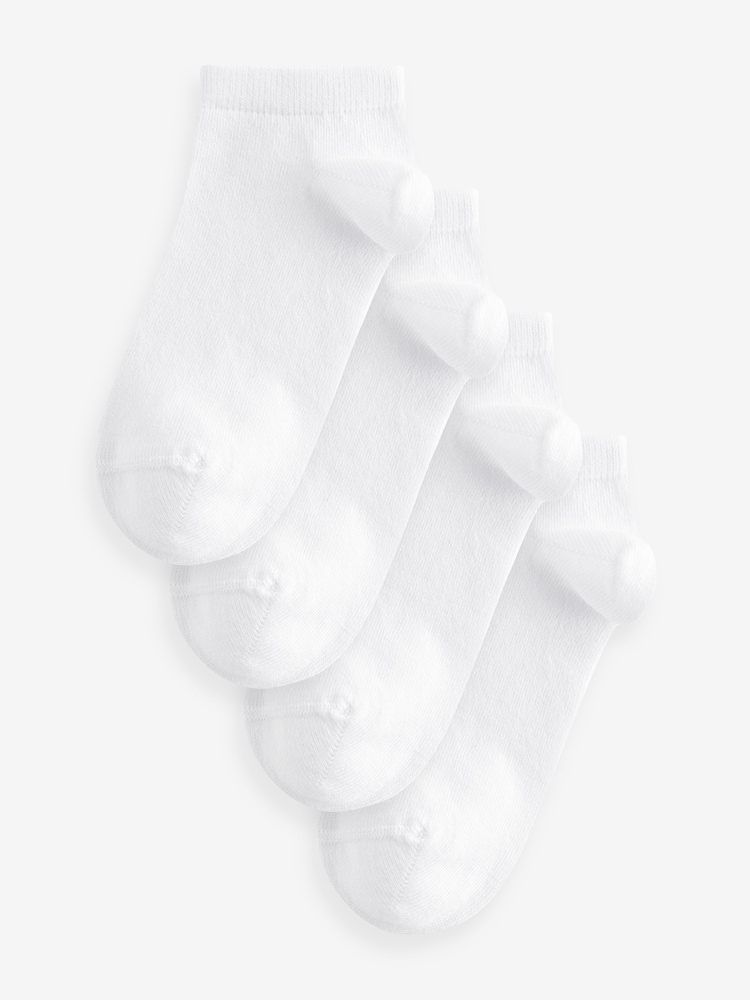 Weiß - Sneakersocken aus Modal im 4er-Pack - Bild 1 von 4
