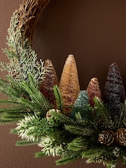 Brown Tree Scene Christmas Wreath - Image 3 of 5