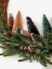 Brown Tree Scene Christmas Wreath - Image 5 of 5