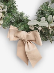 Green Frosty Light Up Christmas Wreath - Image 5 of 5