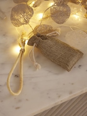 Champagne Eucalyptus Lit Christmas Garland - Image 4 of 8