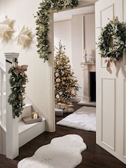 Green Frosty Light Up Christmas Garland - Image 3 of 5