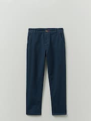 Crew Clothing Blue Slim Fit Garment Dyed Chinos - Image 1 of 2