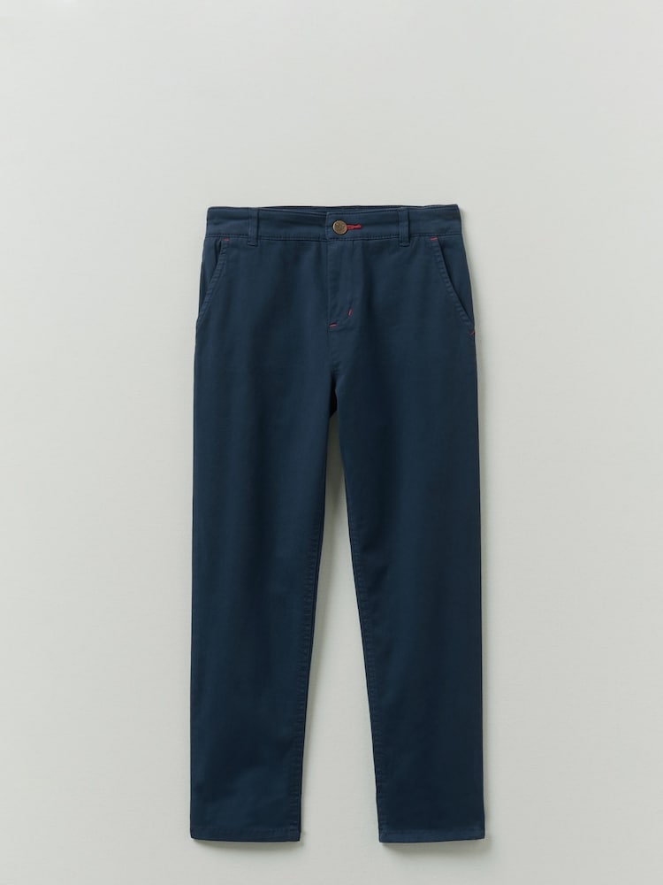 Crew Clothing Blue Slim Fit Garment Dyed Chinos - Image 1 of 2