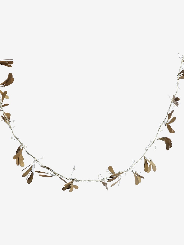 Green Mistletoe Lit Christmas Garland - Image 6 of 6