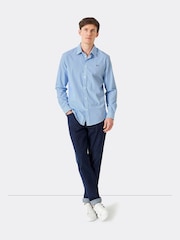 Blue Sky - Приталенная рубашка из 100% хлопка в клетку Crew Clothing Company - Изображение 3 из 4