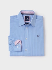 Blue Sky - Приталенная рубашка из 100% хлопка в клетку Crew Clothing Company - Изображение 4 из 4