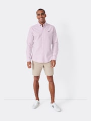 Crew Clothing Pink Slim Fit 100% Cotton Oxford Shirt - Image 1 of 7