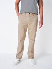 Crew Clothing Natural Cream Straight Chinos - Image 3 of 4
