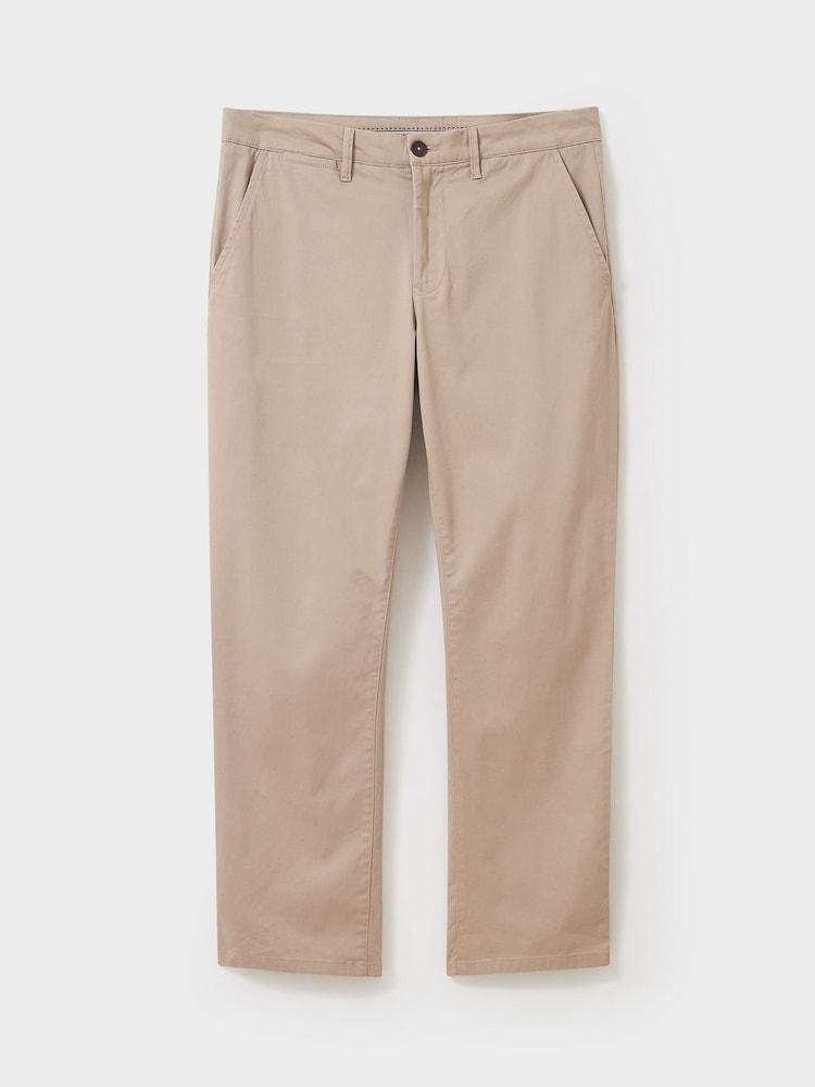 Crew Clothing Natural Cream Straight Chinos - Image 4 of 4