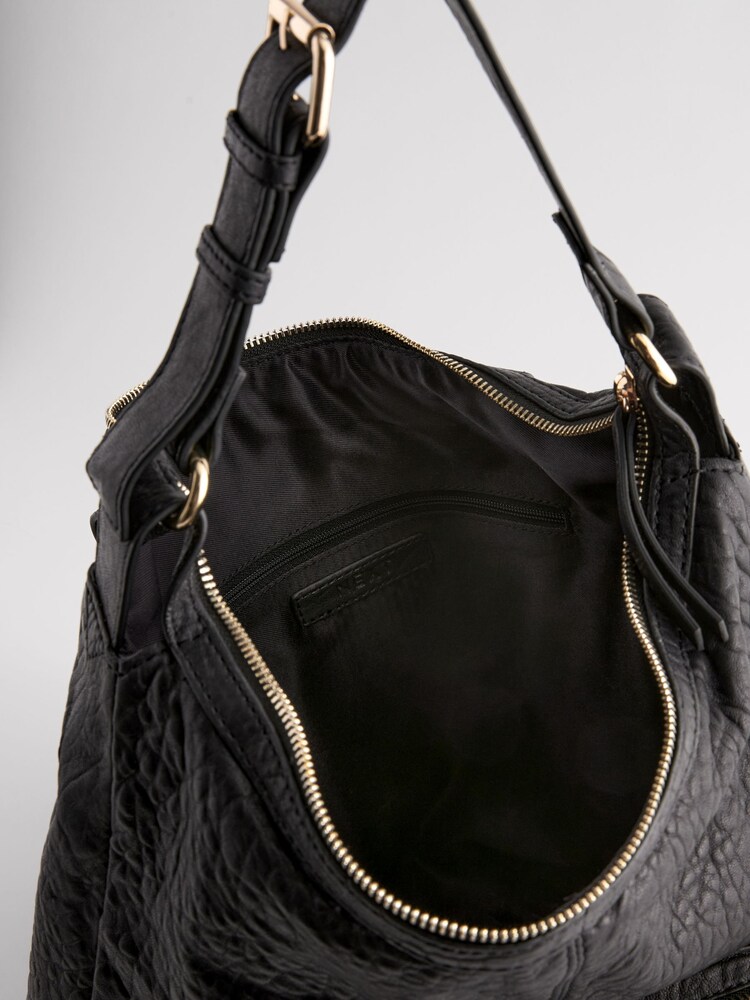 Black Leather Pocket Rucksack - Image 7 of 9
