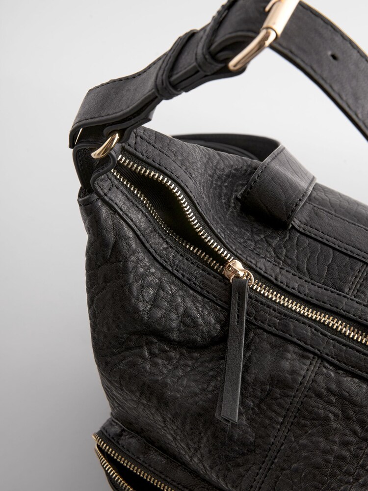 Black Leather Pocket Rucksack - Image 8 of 9