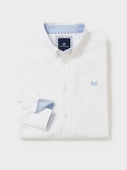 Crew Clothing White Classic Fit 100% Cotton Oxford Shirt - Image 3 of 3
