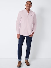 Crew Clothing Company Pink Classic Fit 100% Cotton Oxford Shirt - Image 3 of 4