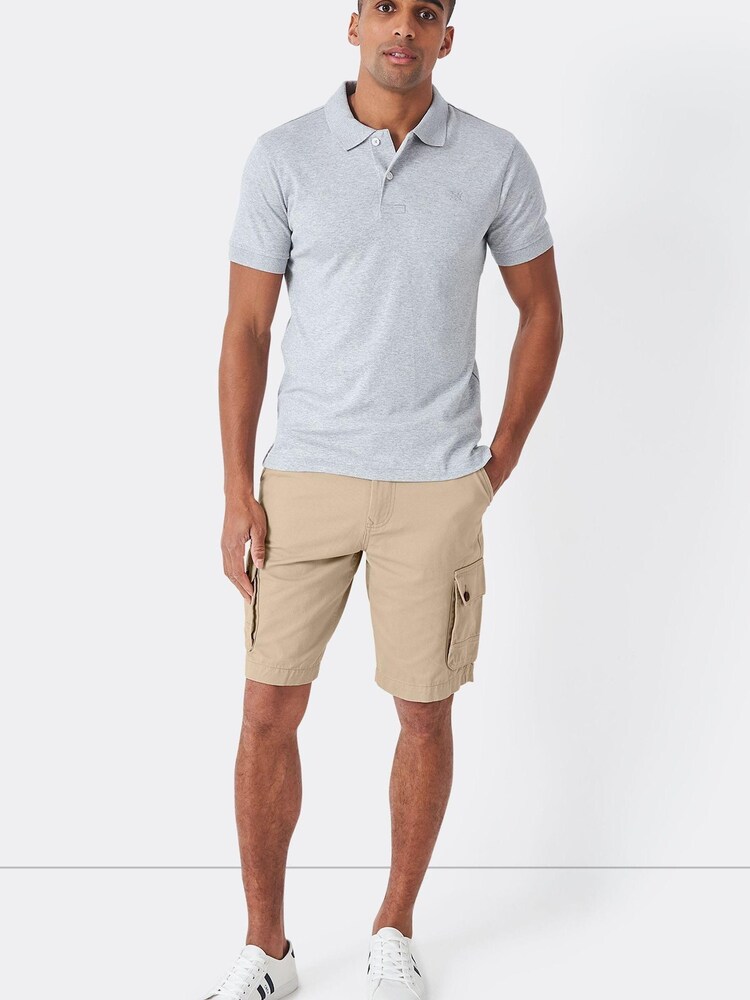 Crew Clothing Company Natural 100% Cotton Classic Casual Shorts - Image 2 of 5