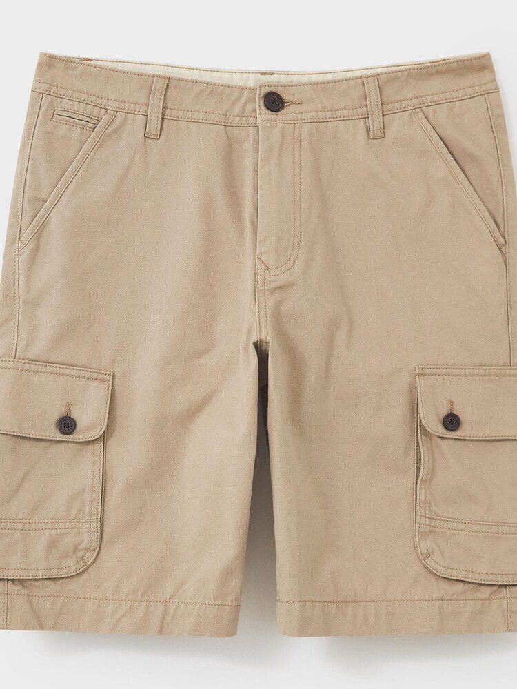 Crew Clothing Company Natural 100% Cotton Classic Casual Shorts - Image 5 of 5