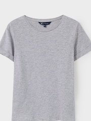 Gris - Crew Clothing Perfect Slub 100% Cotton T-Shirt - Imagen 4 de 4