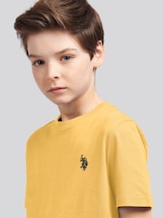 Оранжевый - US Polo Assn. Футболка для мальчиков из 100% хлопка с принтом лошадей - Изображение 4 из 7