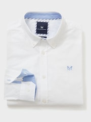 Crew Clothing White Slim Fit 100% Cotton Oxford Shirt - Image 5 of 5