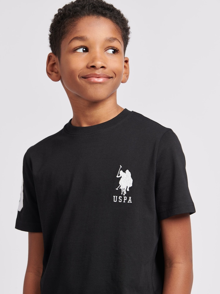 U.S. Polo Assn. Black Boys Player 100% Cotton 3 T-Shirt - Image 2 of 7