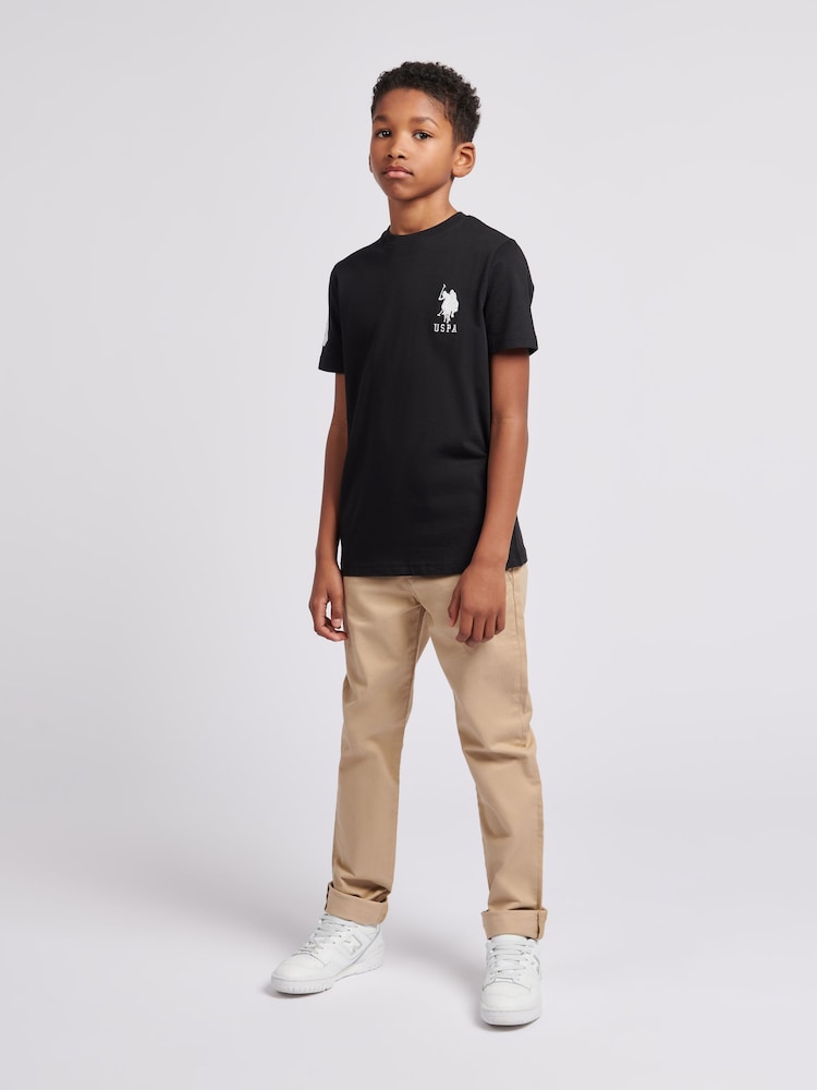 U.S. Polo Assn. Black Boys Player 100% Cotton 3 T-Shirt - Image 3 of 7