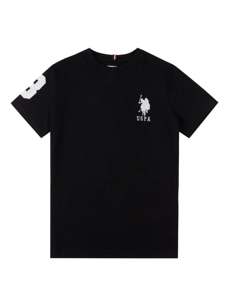 U.S. Polo Assn. Black Boys Player 100% Cotton 3 T-Shirt - Image 5 of 7