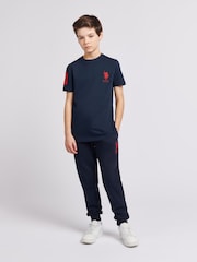 U.S. Polo Assn. Blue Dark Boys Player 100% Cotton 3 T-Shirt - Image 4 of 8