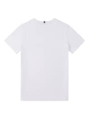 Белый - US Polo Assn. Футболка для мальчиков из 100% хлопка с принтом лошадей - Изображение 6 из 7