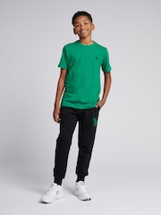 U.S. Polo Assn. Grass Green Boys Double Horsemen 100% Cotton T-Shirt - Image 3 of 9