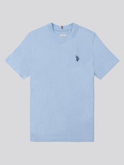 U.S. Polo Assn. Dark Blue Boys Double Horsemen 100% Cotton T-Shirt - Image 1 of 3