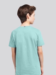 U.S. Polo Assn. Light Blue Double Horsemen Boys 100% Cotton T-Shirt - Image 2 of 7
