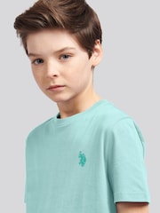 U.S. Polo Assn. Light Blue Double Horsemen Boys 100% Cotton T-Shirt - Image 4 of 7