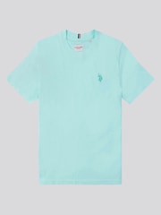 U.S. Polo Assn. Light Blue Double Horsemen Boys 100% Cotton T-Shirt - Image 5 of 7