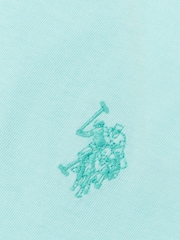 U.S. Polo Assn. Light Blue Double Horsemen Boys 100% Cotton T-Shirt - Image 7 of 7