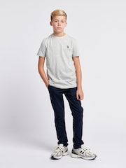 Серый - US Polo Assn. Футболка для мальчиков из 100% хлопка с принтом лошадей - Изображение 3 из 7
