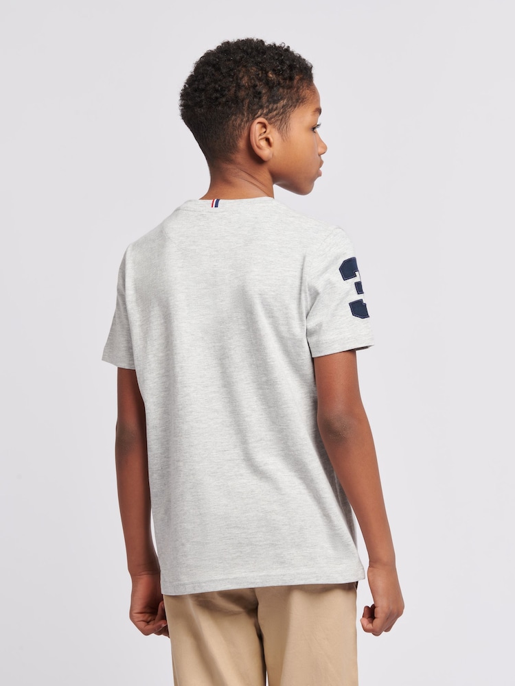 U.S. Polo Assn. Grey Boys Player 100% Cotton 3 T-Shirt - Image 2 of 7