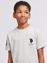U.S. Polo Assn. Grey Boys Player 100% Cotton 3 T-Shirt - Image 4 of 7