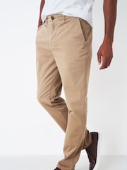 Crew Clothing Brown Straight Chinos - Image 1 of 4