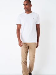 Crew Clothing Brown Straight Chinos - Image 3 of 4