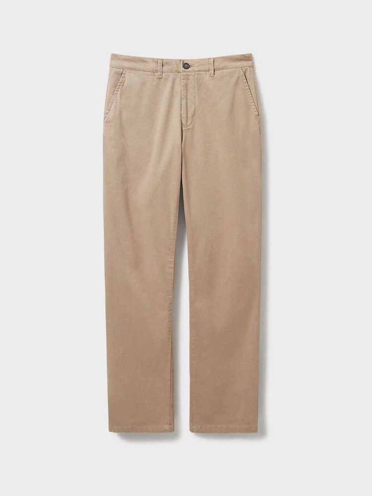 Crew Clothing Brown Straight Chinos - Image 4 of 4