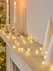 White Frosted Stars 60 LED Line Lights - Image 1 of 5