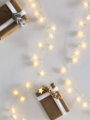 White Frosted Stars 60 LED Line Lights - Image 3 of 5