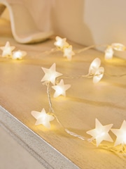 White Frosted Stars 60 LED Line Lights - Image 4 of 5