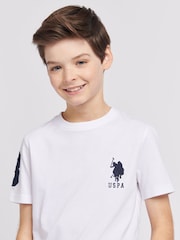 U.S. Polo Assn. White Boys Player 100% Cotton 3 T-Shirt - Image 2 of 7