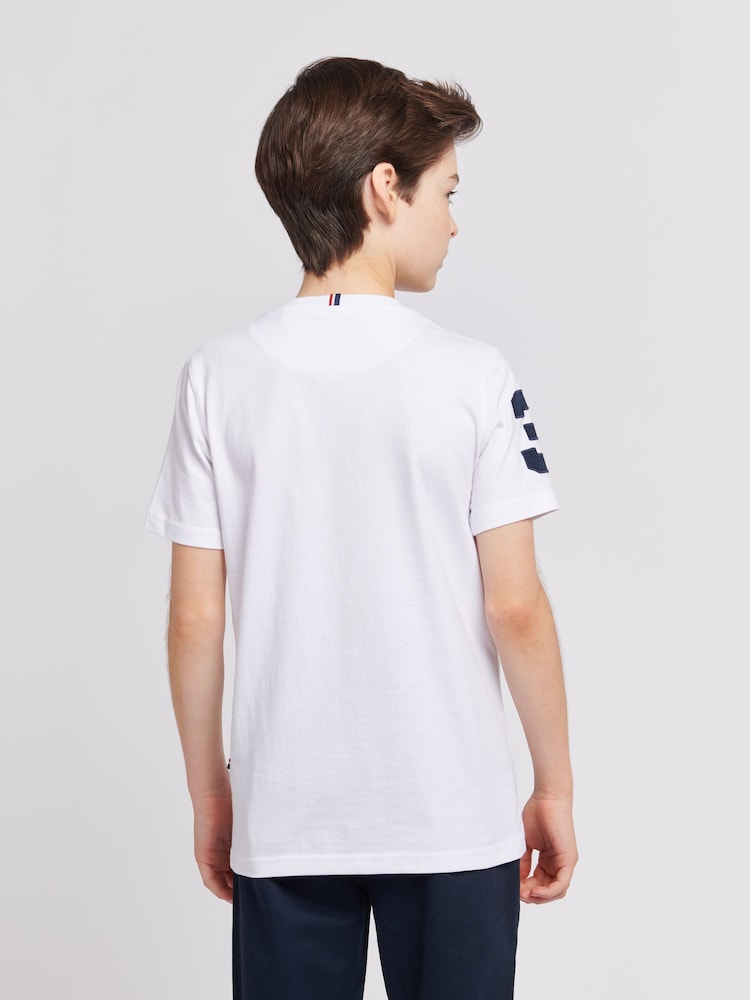 U.S. Polo Assn. White Boys Player 100% Cotton 3 T-Shirt - Image 4 of 7