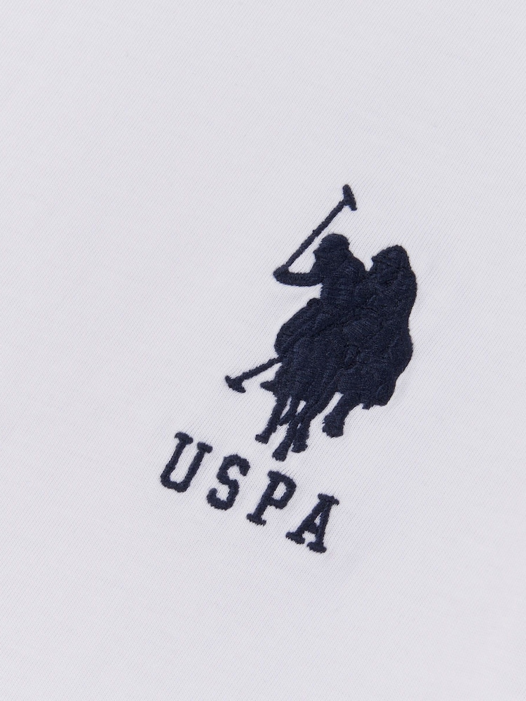 U.S. Polo Assn. White Boys Player 100% Cotton 3 T-Shirt - Image 7 of 7