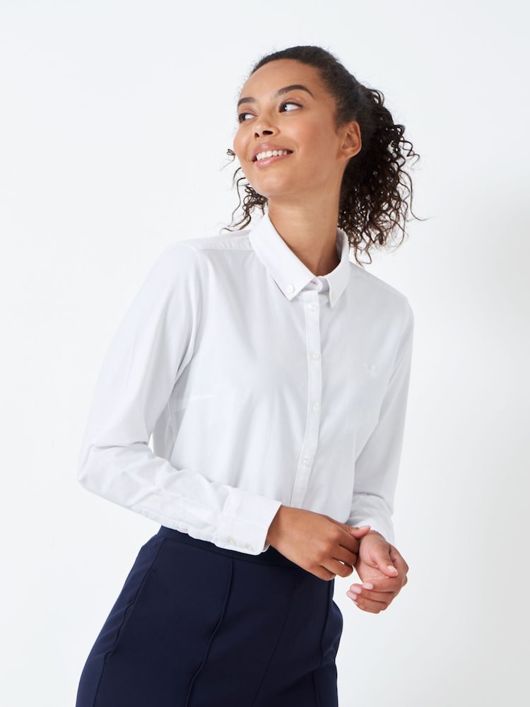 Crew Clothing White Bracken Oxford Shirt - Image 1 of 5 Crew Clothing White Bracken Oxford Shirt - Image 1 of 5
