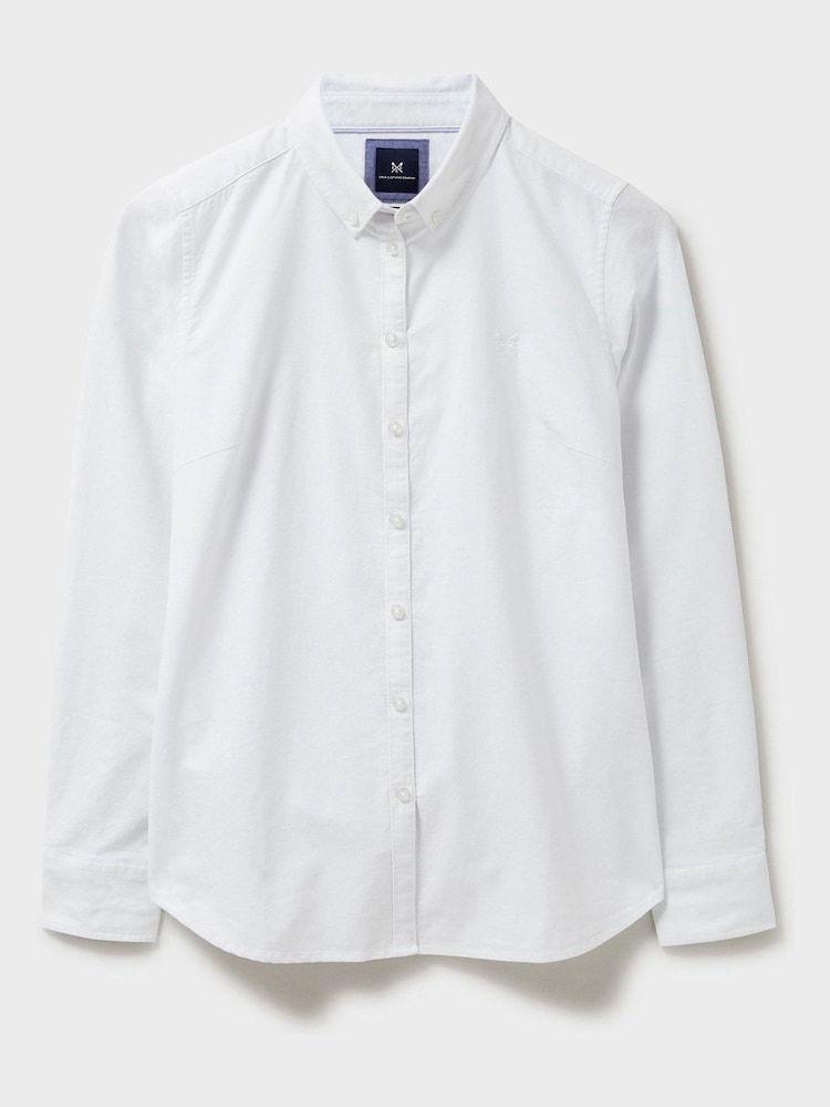 Crew Clothing White Bracken Oxford Shirt - Image 5 of 5