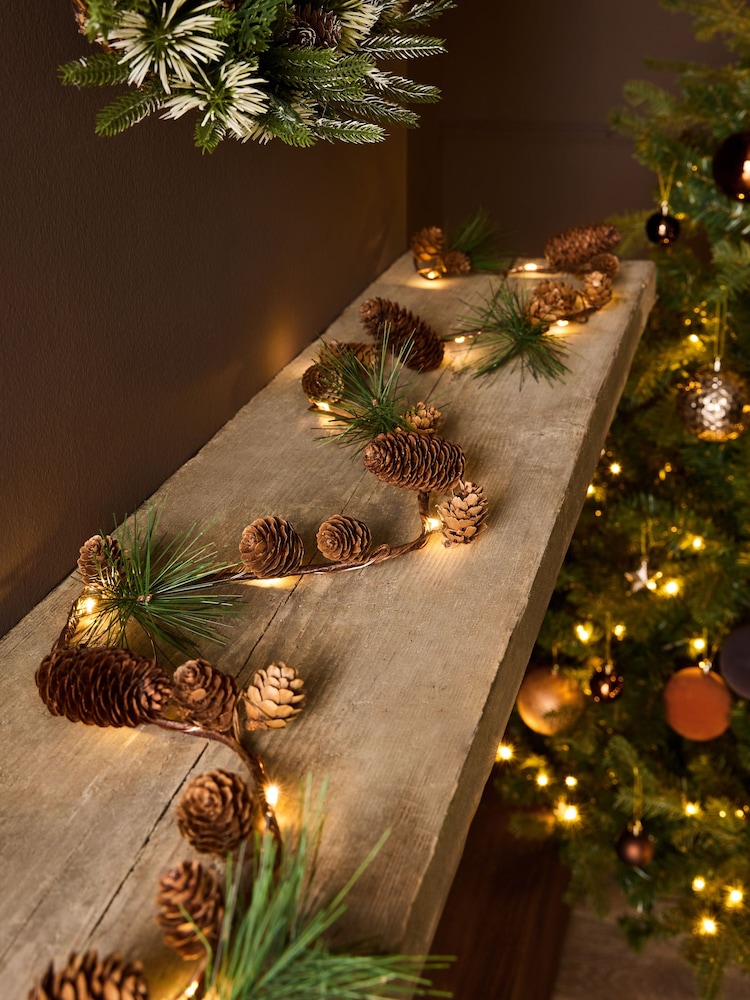 Green Pinecone 15 LED Line Lights - Image 1 of 6